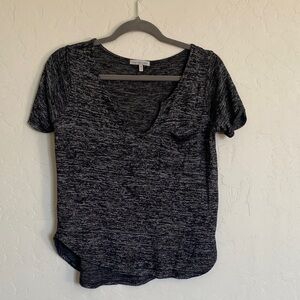 Women's Black Heathered Top